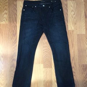 BULLHEAD SLIM DARKEST BLUE MENS JEANS EUC SZ 34 X 32